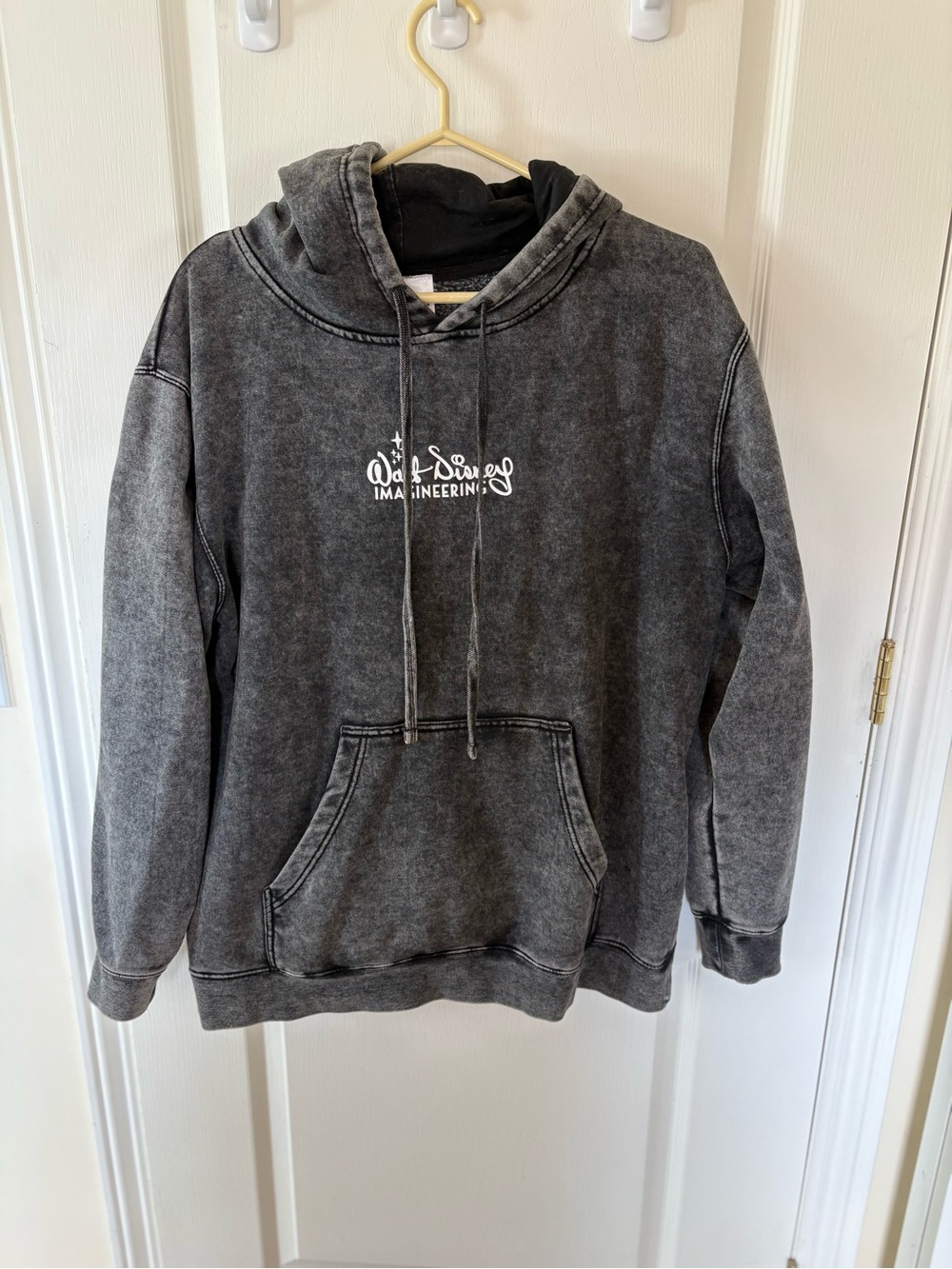 Disney Engineering Black Mineral-Wash Hoodie from D23
